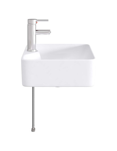 Lavabo da bagno Cromato 48,5 x 37,5 x 13 cm Metallo