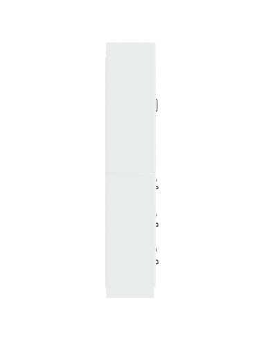Set di armadi 2 pcs Bianco Lucido 66 x 34,5 x 87 cm