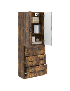 Set di armadi 2 pcs Rovere Fumo 66 x 34,5 x 87 cm 2