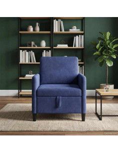 Divano con Storage Blu Polizia 72 x 78 x 87 cm Poliestere