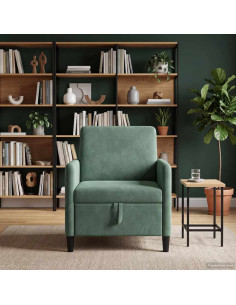 Divano con Storage Verde Mare 72 x 78 x 87 cm Poliestere