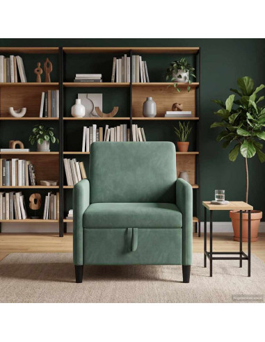 Divano con Storage Verde Mare 72 x 78 x 87 cm Poliestere
