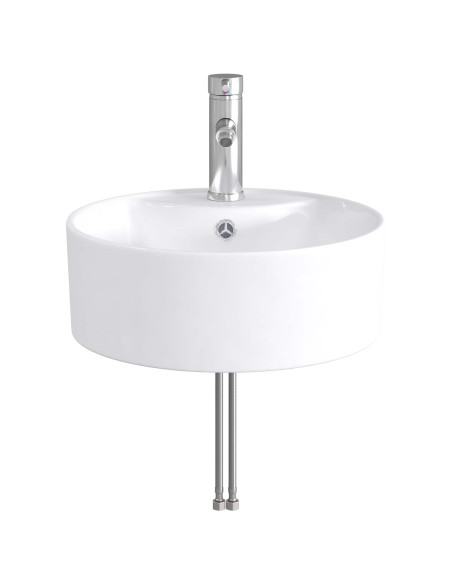 Lavabo da bagno Cromato 40,5 x 40,5 x 15 cm Metallo