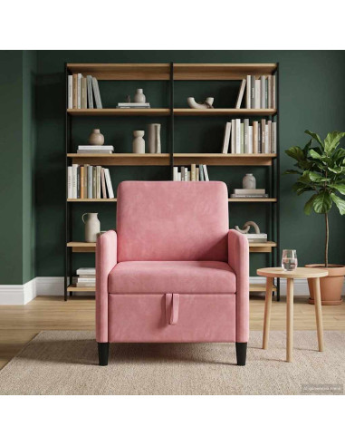 Divano con Storage Rosa 72 x 78 x 87 cm Poliestere