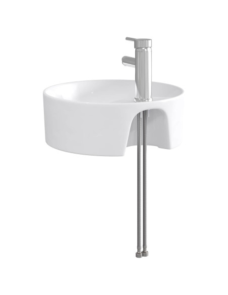 Lavabo da bagno Cromato 40,5 x 40,5 x 15 cm Metallo