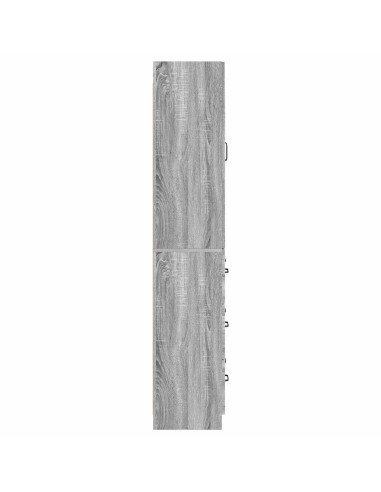 Set di armadi 2 pcs Sonoma grigio 66 x 34,5 x 87 cm