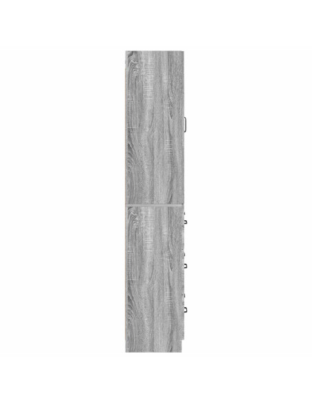 Set di armadi 2 pcs Sonoma grigio 66 x 34,5 x 87 cm