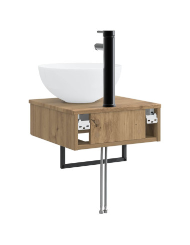 Lavabo da Parete Rovere Artigianale 40 x 41 x 40,5 cm