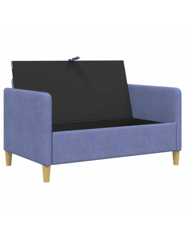 Divano con Storage Blu jeans 122 x 78 x 87 cm Poliestere