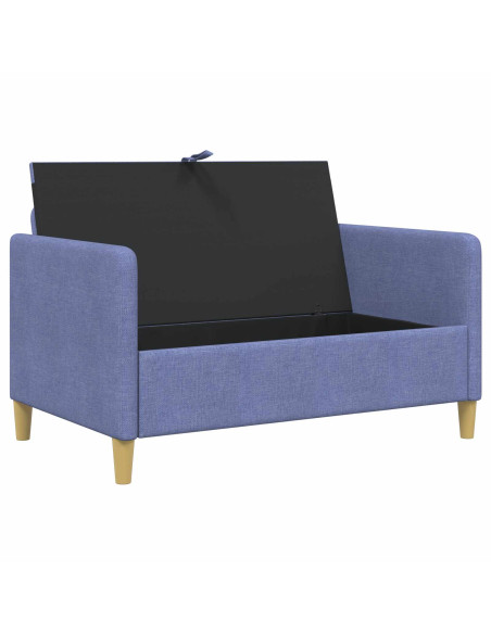 Divano con Storage Blu jeans 122 x 78 x 87 cm Poliestere