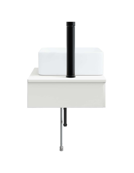 Lavabo da Parete Bianco 50 x 41 x 39 cm Legno ingegnerizzato