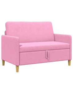 Divano con Storage Rosa 122 x 78 x 87 cm Poliestere 2