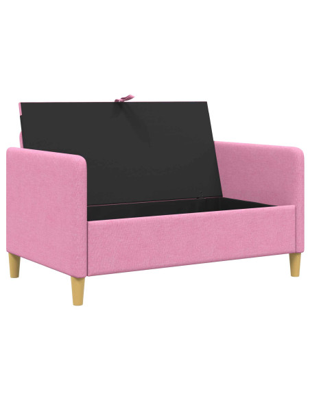 Divano con Storage Rosa 122 x 78 x 87 cm Poliestere