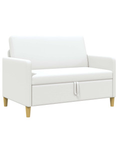 Divano con Storage Bianco 122 x 78 x 87 cm Poliestere 2