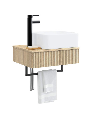Lavabo da Parete Rovere Sonoma 50 x 41 x 39 cm