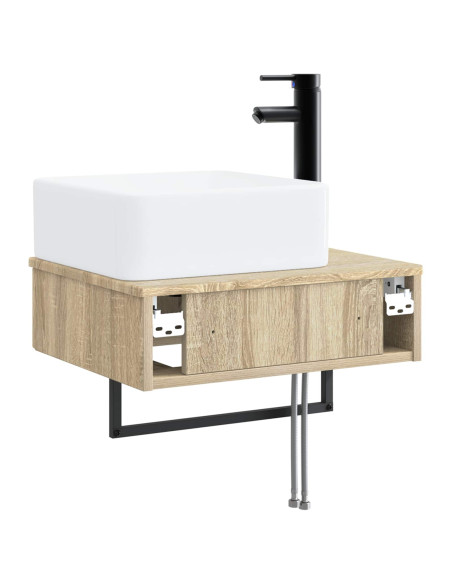 Lavabo da Parete Rovere Sonoma 50 x 41 x 39 cm