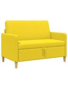Divano con Storage Giallo Chiaro 122 x 78 x 87 cm Poliestere 2