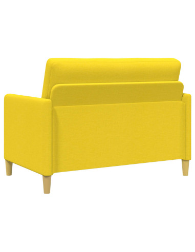Divano con Storage Giallo Chiaro 122 x 78 x 87 cm Poliestere