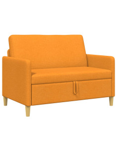 Divano con Storage Giallo Scuro 122 x 78 x 87 cm Poliestere 2