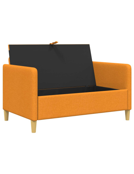 Divano con Storage Giallo Scuro 122 x 78 x 87 cm Poliestere