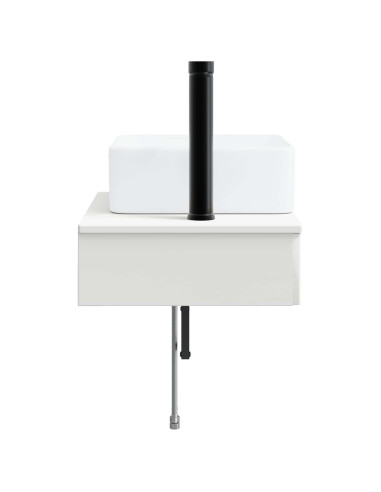 Lavabo da Parete Bianco Lucido 50 x 41 x 39 cm