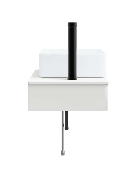 Lavabo da Parete Bianco Lucido 50 x 41 x 39 cm