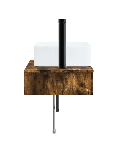 Lavabo da Parete Rovere Fumo 50 x 41 x 39 cm