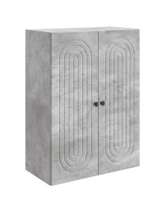 Mobiletto a muro Grigio Cemento 66 x 34,5 x 90 cm