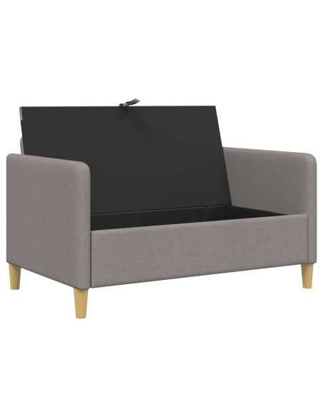 Divano con Storage Tortora 122 x 78 x 87 cm Poliestere