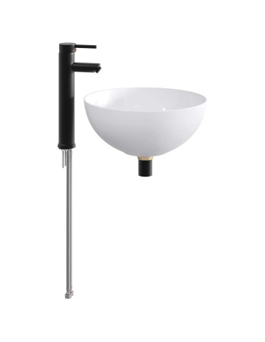Lavabo da bagno Nero Opaco 35,5 x 35,5 x 14,5 cm Metallo