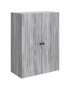 Mobiletto a muro Sonoma grigio 66 x 34,5 x 90 cm