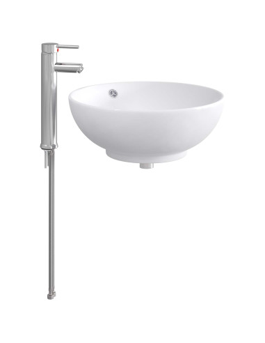Lavabo da bagno Cromato 44 x 44 x 16 cm Metallo