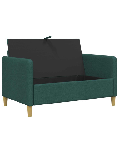 Divano con Storage Verde Scuro 122 x 78 x 87 cm Poliestere