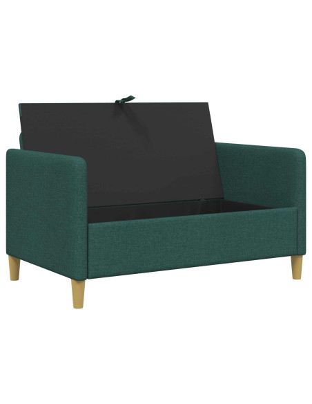 Divano con Storage Verde Scuro 122 x 78 x 87 cm Poliestere