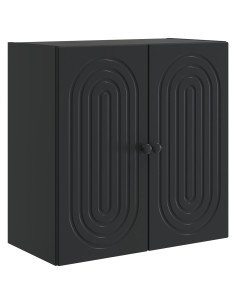 Mobiletto a muro Nero 59 x 31 x 60 cm Legno ingegnerizzato
