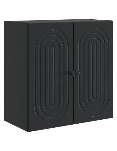 Mobiletto a muro Nero 59 x 31 x 60 cm Legno ingegnerizzato