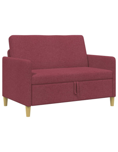 Divano con Storage Rosso Vino 122 x 78 x 87 cm Poliestere