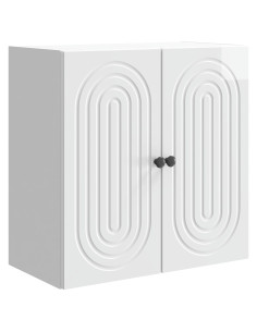 Mobiletto a muro Bianco Lucido 59 x 31 x 60 cm