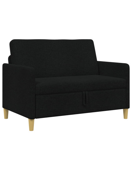 Divano con Storage Nero 122 x 78 x 87 cm Poliestere