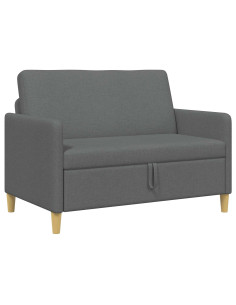 Divano con Storage Grigio Scuro 122 x 78 x 87 cm Poliestere 2
