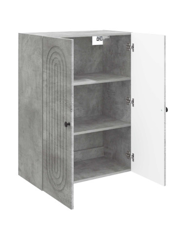 Mobiletto a muro Grigio Cemento 66 x 34,5 x 90 cm