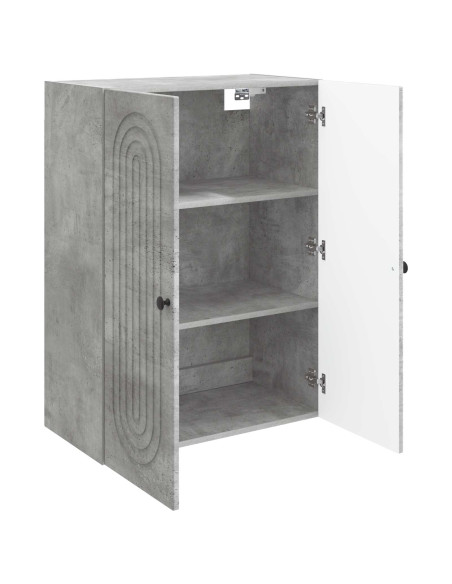 Mobiletto a muro Grigio Cemento 66 x 34,5 x 90 cm