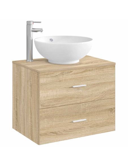 Lavabo da bagno Cromato 44 x 44 x 16 cm Metallo
