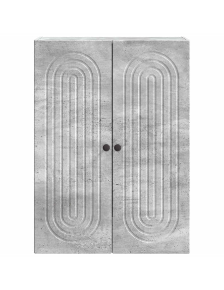 Mobiletto a muro Grigio Cemento 66 x 34,5 x 90 cm