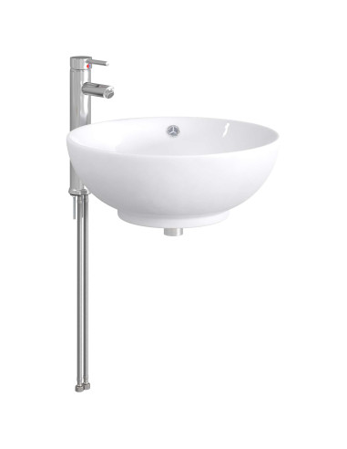 Lavabo da bagno Cromato 44 x 44 x 16 cm Metallo