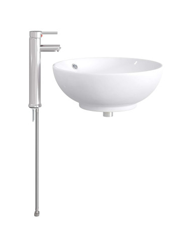 Lavabo da bagno Cromato 44 x 44 x 16 cm Metallo