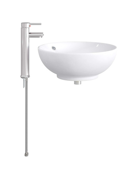 Lavabo da bagno Cromato 44 x 44 x 16 cm Metallo