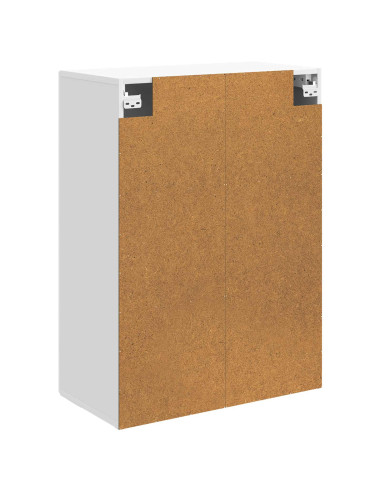 Mobiletto a muro Bianco Lucido 66 x 34,5 x 90 cm
