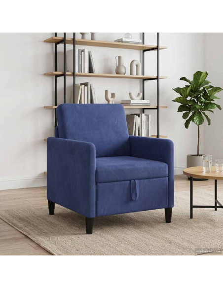 Divano con Storage Blu Polizia 72 x 78 x 87 cm Poliestere