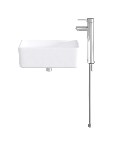 Lavabo da bagno Cromato 40,5 x 30,5 x 13 cm Metallo